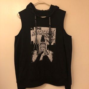 Blackcraft cult shoulderless hoodie